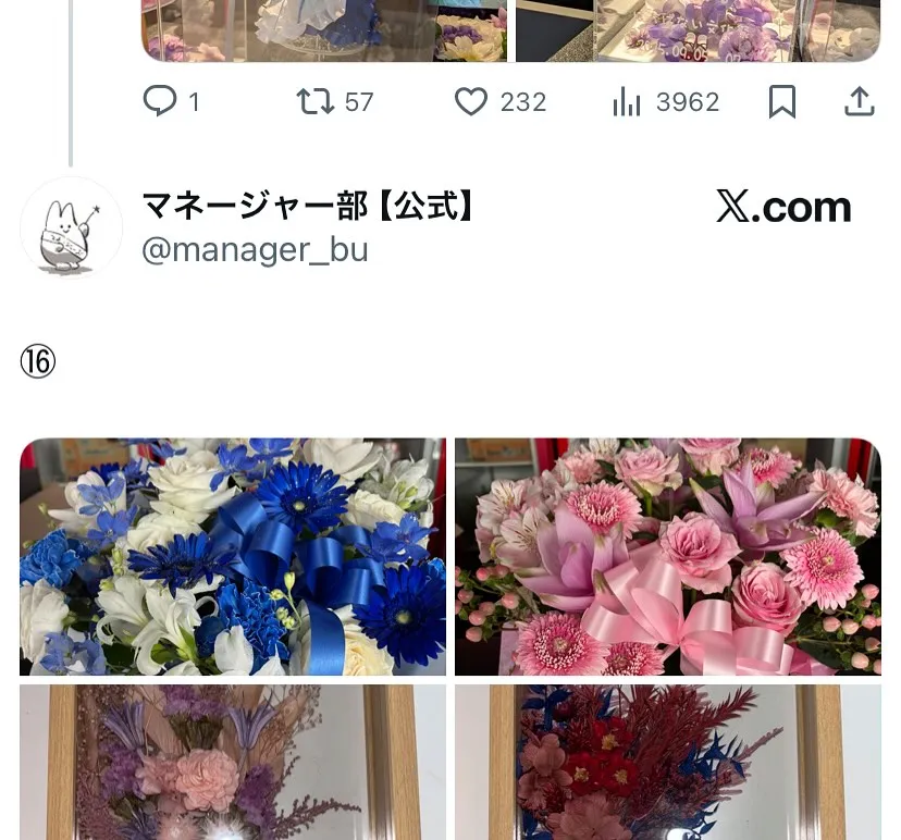 はんぱない文化祭2025@ところざわサクラタウンに楽屋花をお...