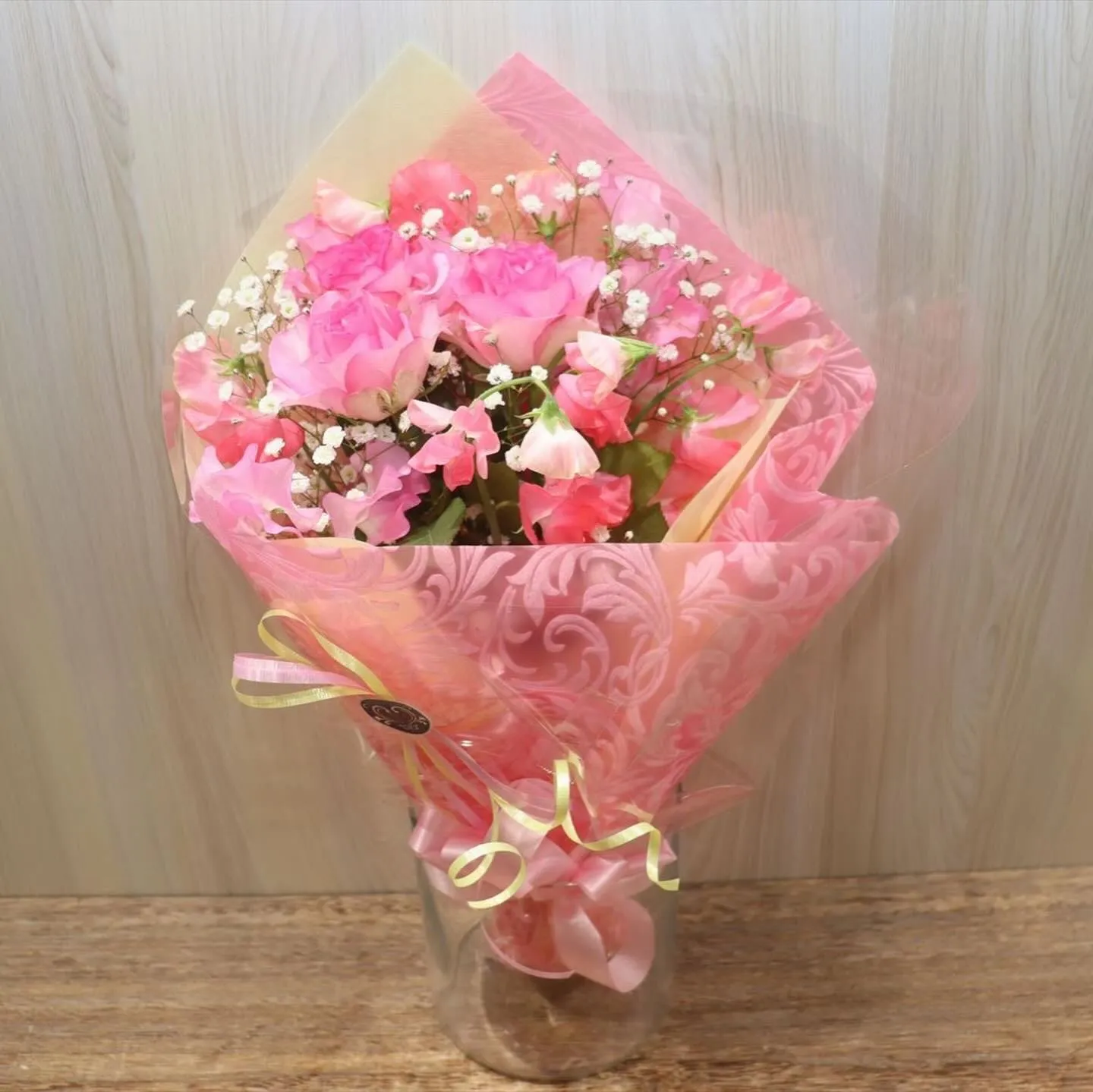 🌸春を束ねて…スイートピーだけの花束🌸